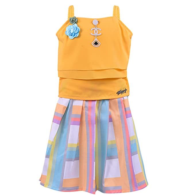 Baby Girls Top and Skirt Dress For Girls-(csl307y)