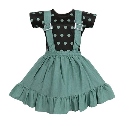 Baby Girls Frocks Casual Dress for Girls-(csl309grn)