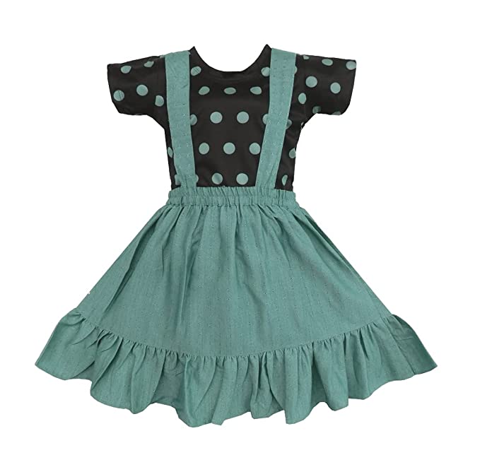 Baby Girls Frocks Casual Dress for Girls-(csl309grn)