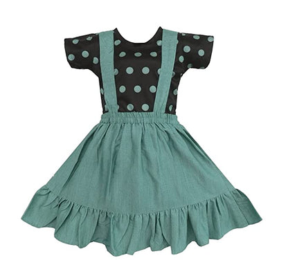 Baby Girls Frocks Casual Dress for Girls-(csl309grn)
