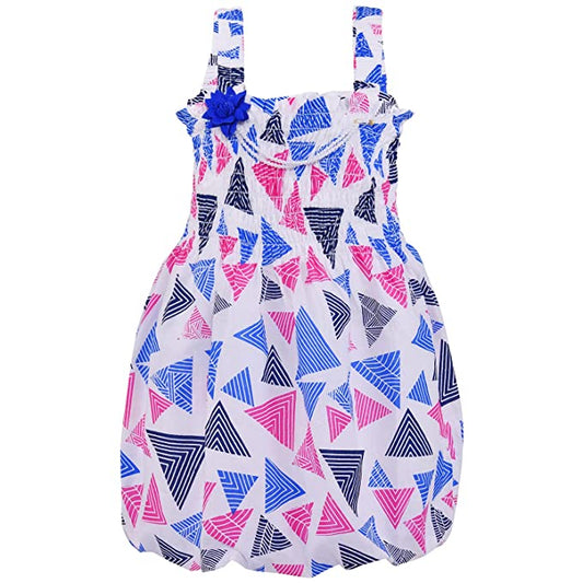 Girls Geometric Printed Dress