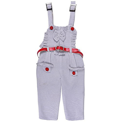 Baby Girls T-Shirt and Dungaree Dress For Girls-(csl321rd)