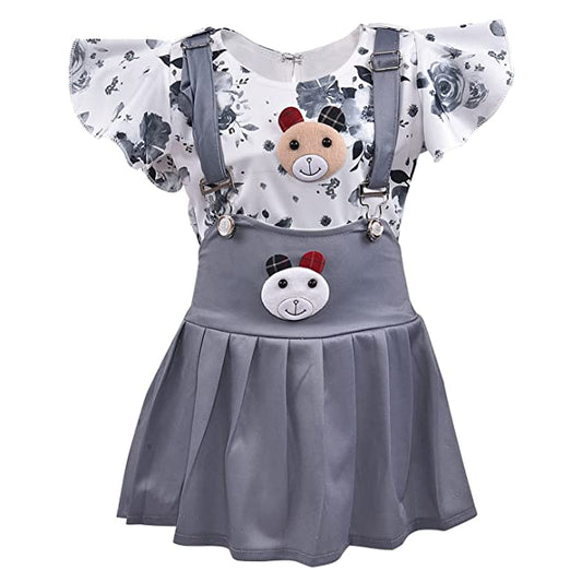 Baby Girls Casual Top and Dungaree Dress For Girls - Wish Karo - photo 1