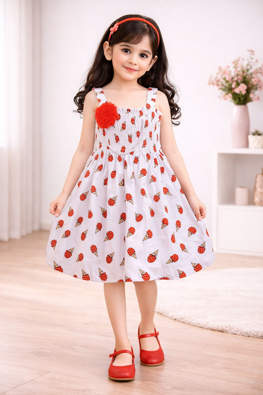 Wish Karo Baby Girls Frocks Dress-(csl331rd) - Wish Karo