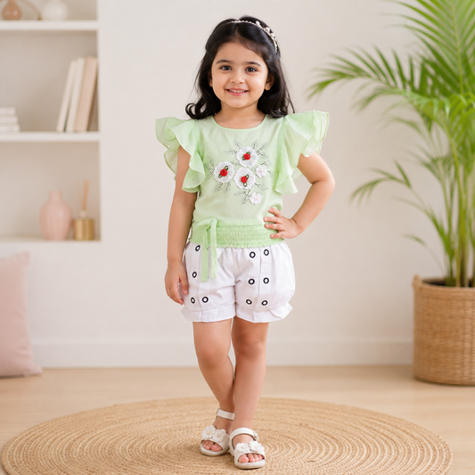 Girls Casual Top Shorts csl343sg