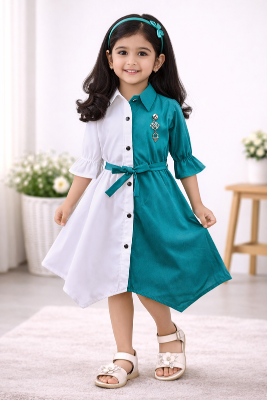 Girls Midi/Knee Length Casual Dress csl562sg