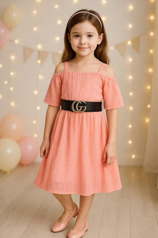 Baby Girls Midi/Knee Length Party DressÂ csl968pch - Wish Karo
