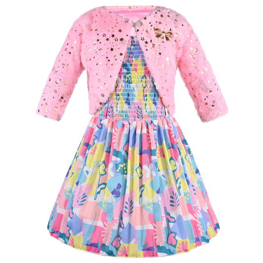Girls Midi/Knee Length Casual Dress 