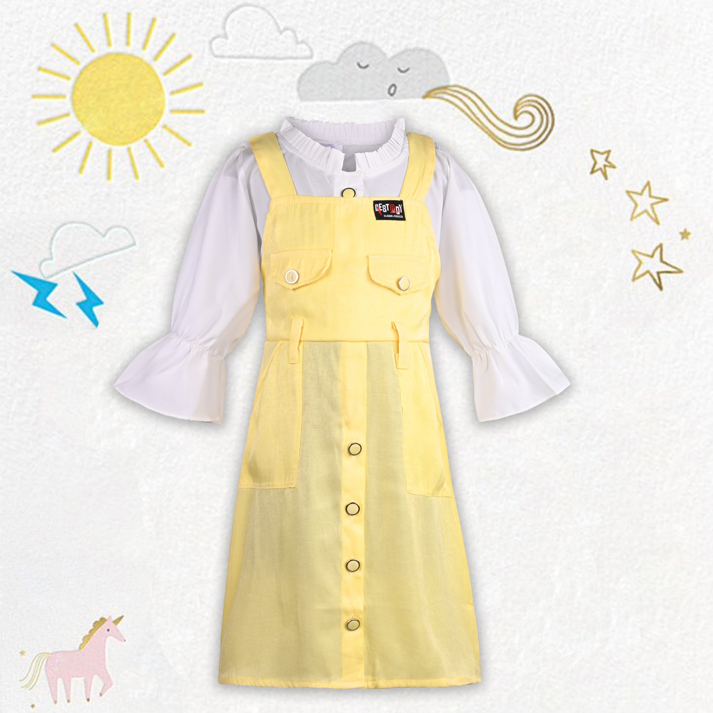 Baby Girls Casual Wear Frock Dress Wholesale | Bulk Daily Kids Wear