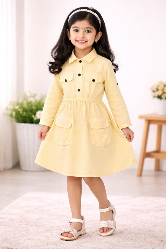 Girls Midi/Knee Length Party Dress cslp1061y