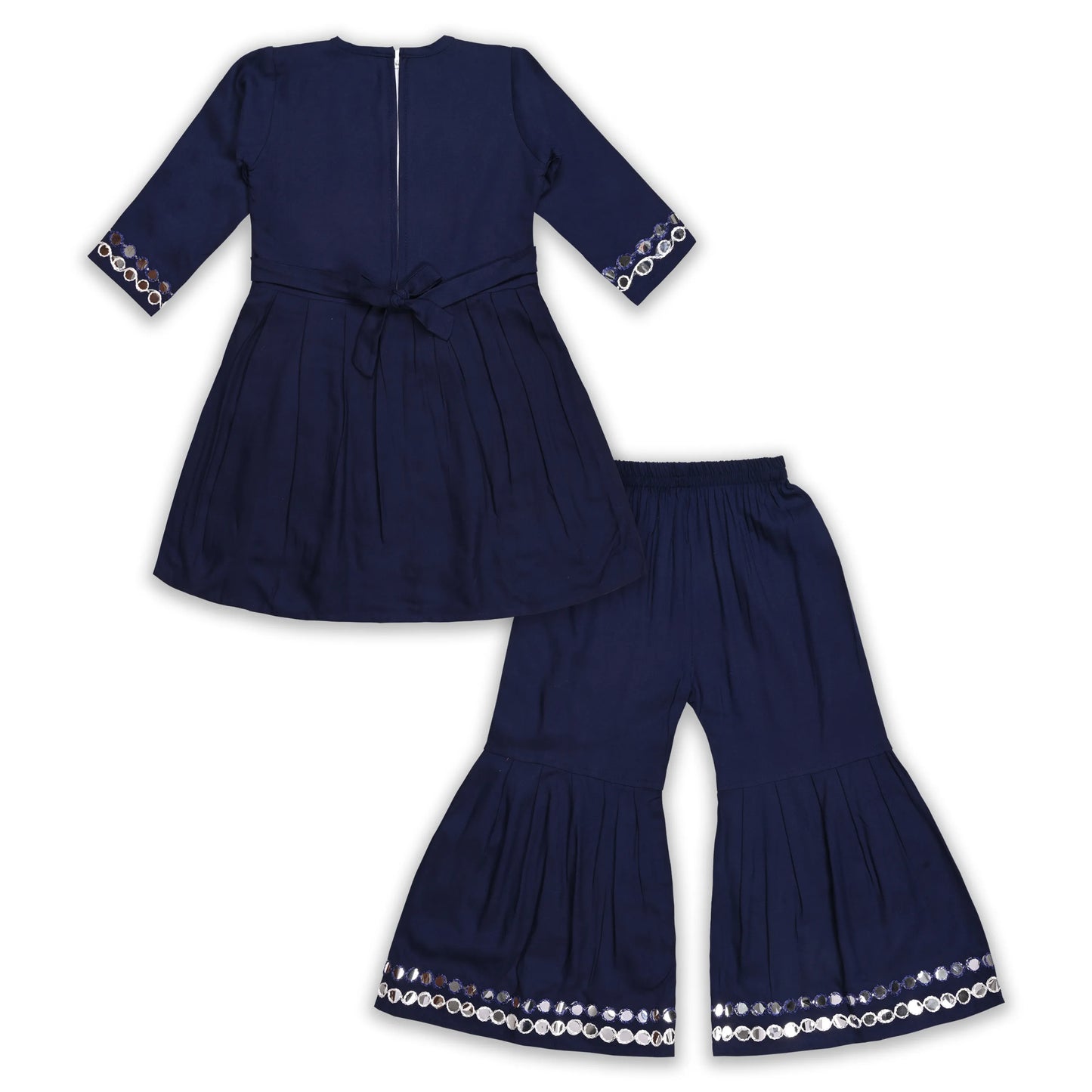 Elegant Rayon Ethnic Kurti Set with Sharara cslp1105