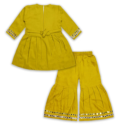 Elegant Rayon Ethnic Kurti Set with Sharara