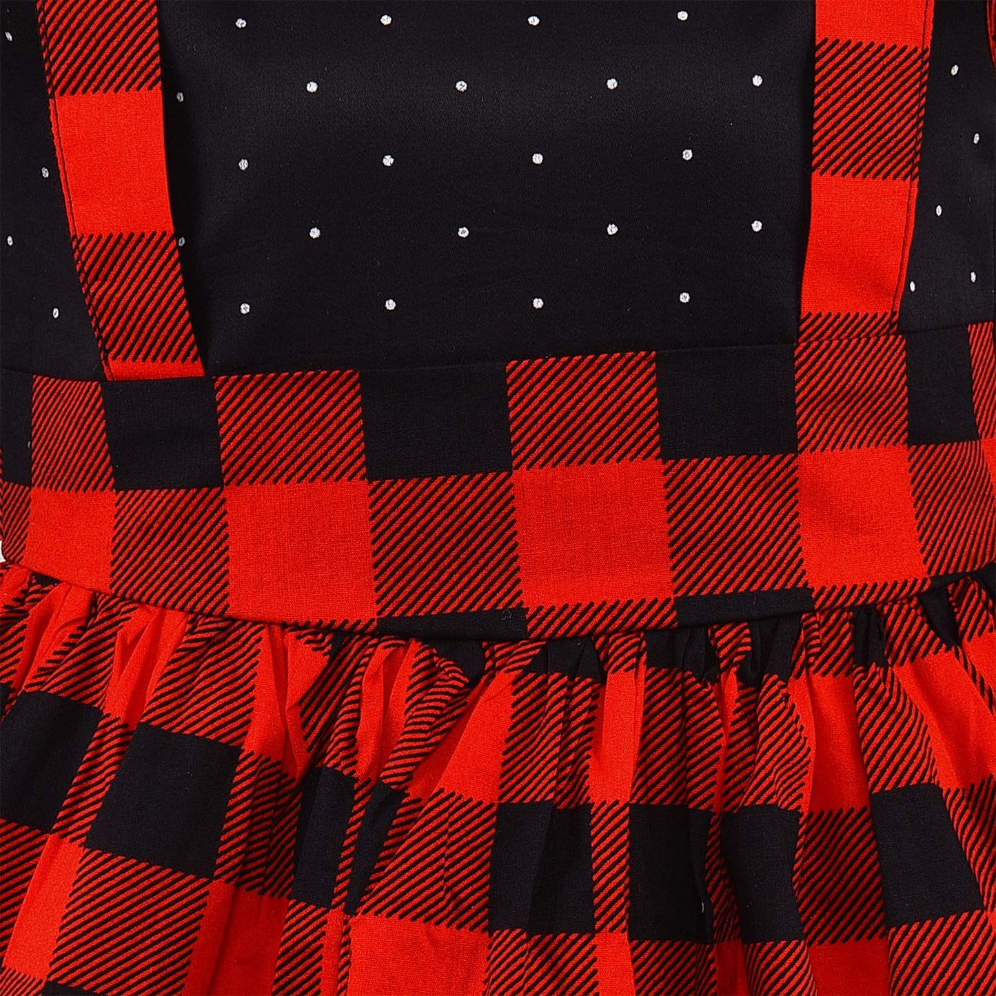 Girls Checkered Cotton Summer Casual Dress