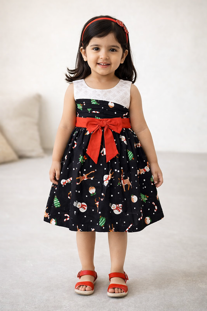 Girls Midi/Knee Length Casual Dress ctn285wt