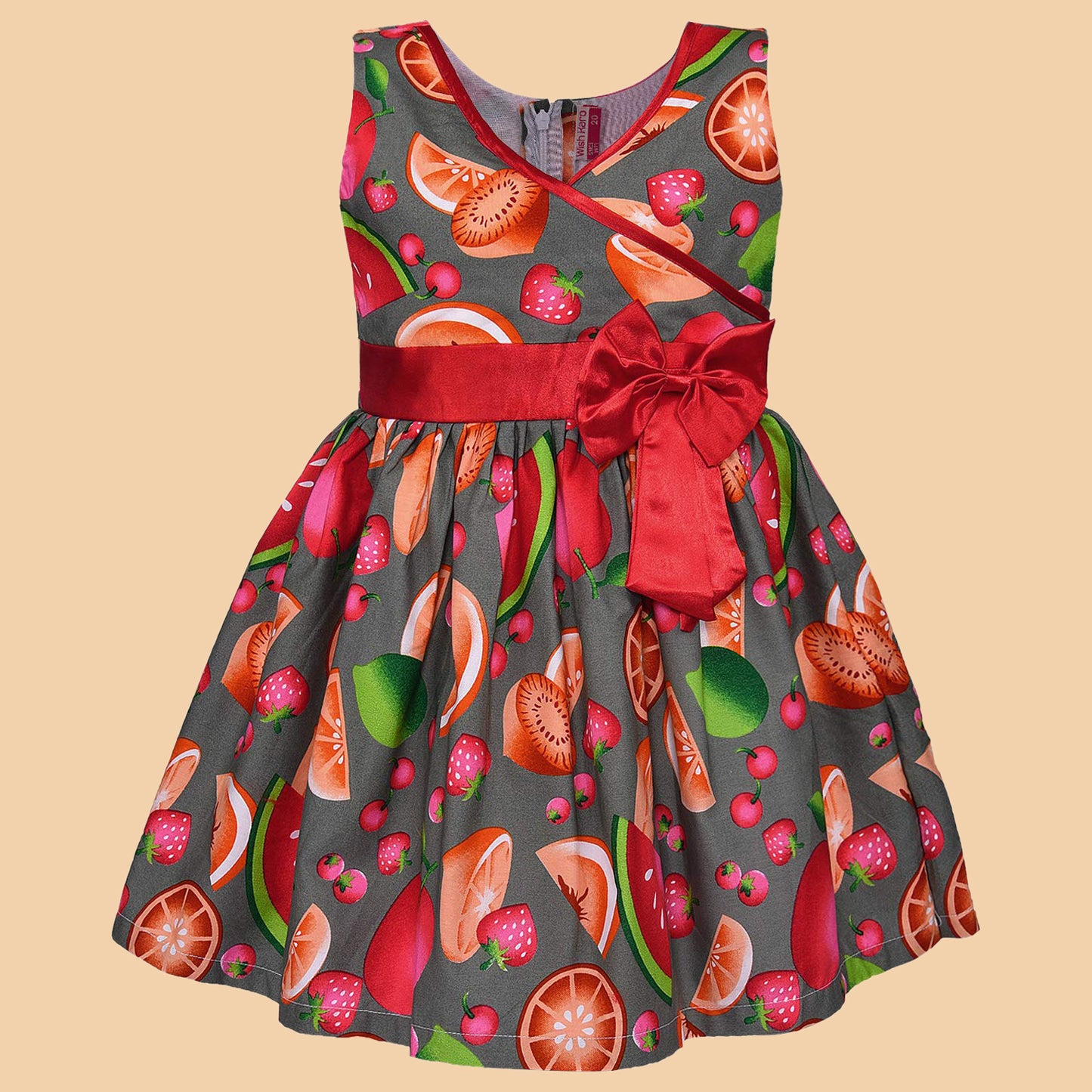 Girls Midi/Knee Length Casual Dress ctn302org