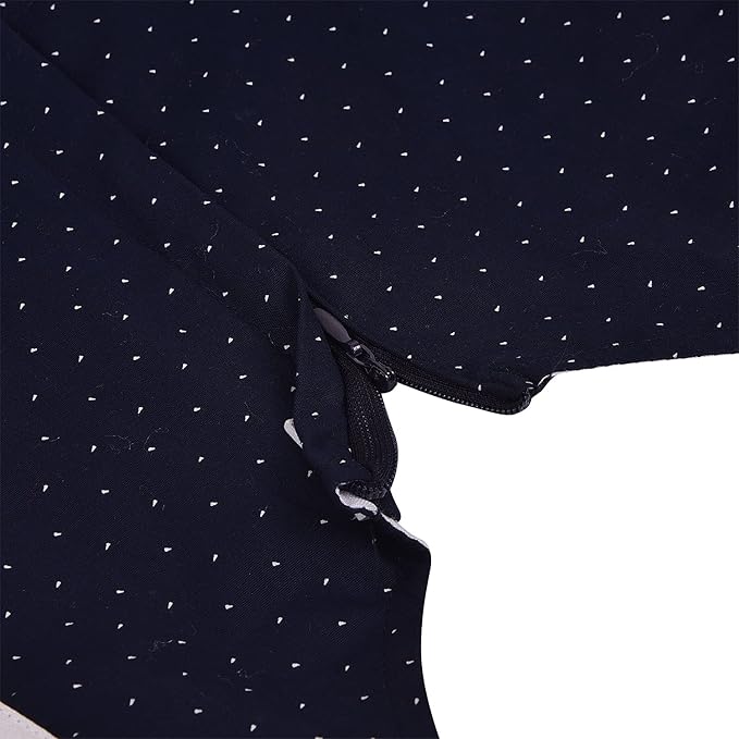 Girls Polka Dot & Striped Cotton Party Wear Dress with Bow Detail ctn317