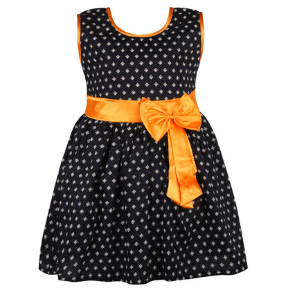 Girls Floral Bow Cotton Casual Dress ctn323