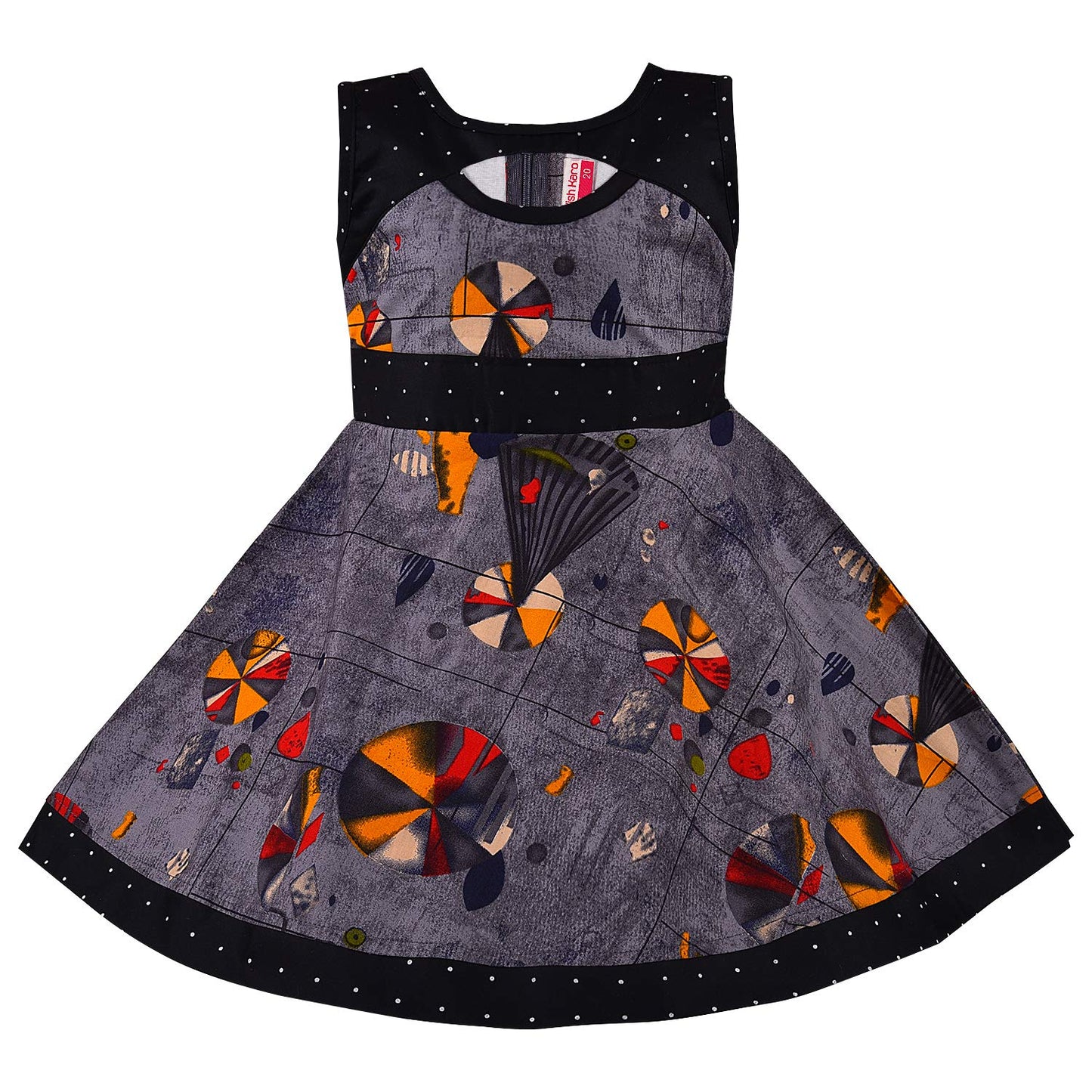 Girls Pure Cotton Printed Summer Casual Dress