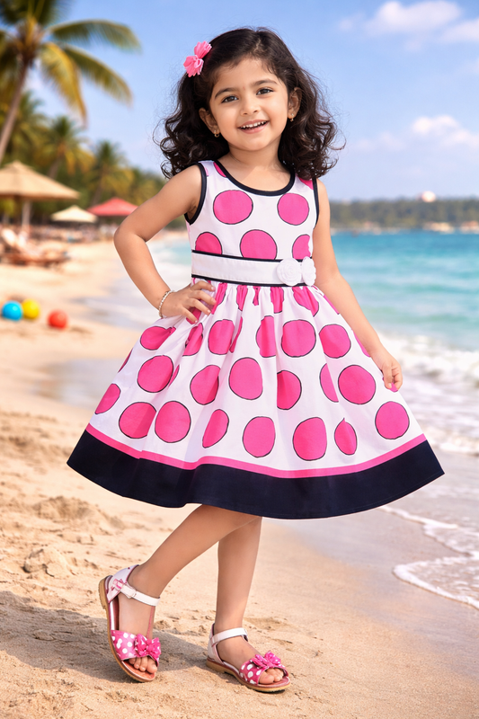 Girls Midi/Knee Length Casual Dress ctn353rani