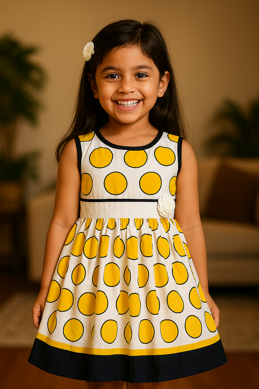 Baby Girls Casual Wear Frock Dress at Wholesale Price