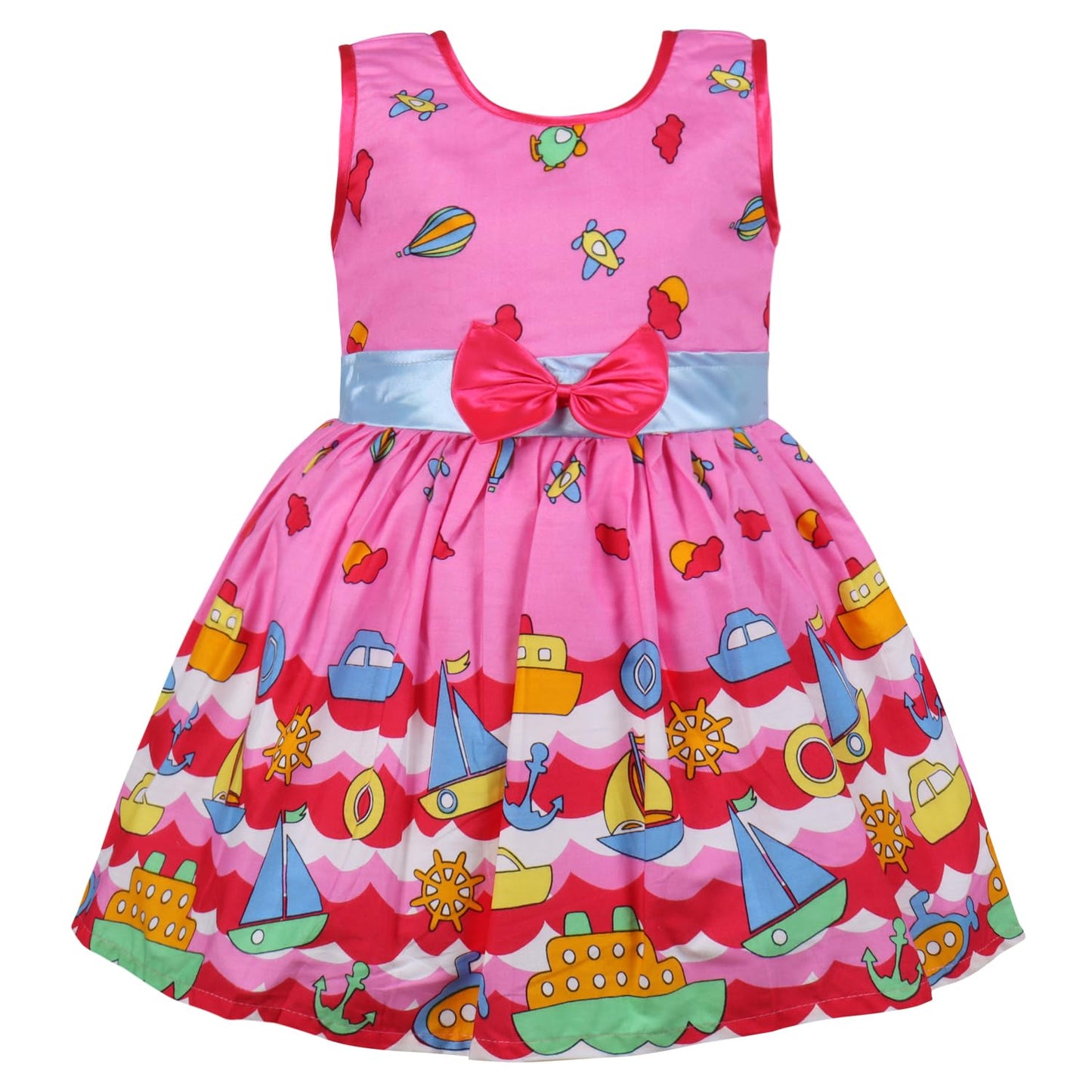 Girls Midi/Knee Length Casual Dress ctn365ylw