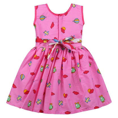 Girls Midi/Knee Length Casual Dress ctn365ylw