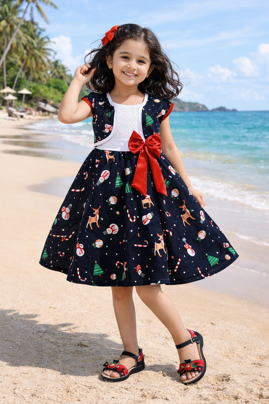Christmas baby girls  Dress ctn381nb