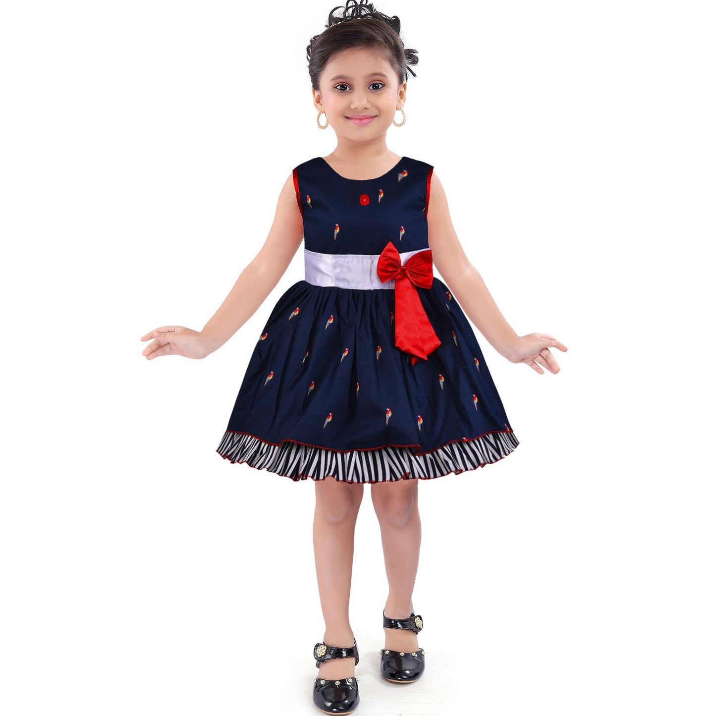 Baby Girls Casual Wear Frock Dress at Wholesale Price