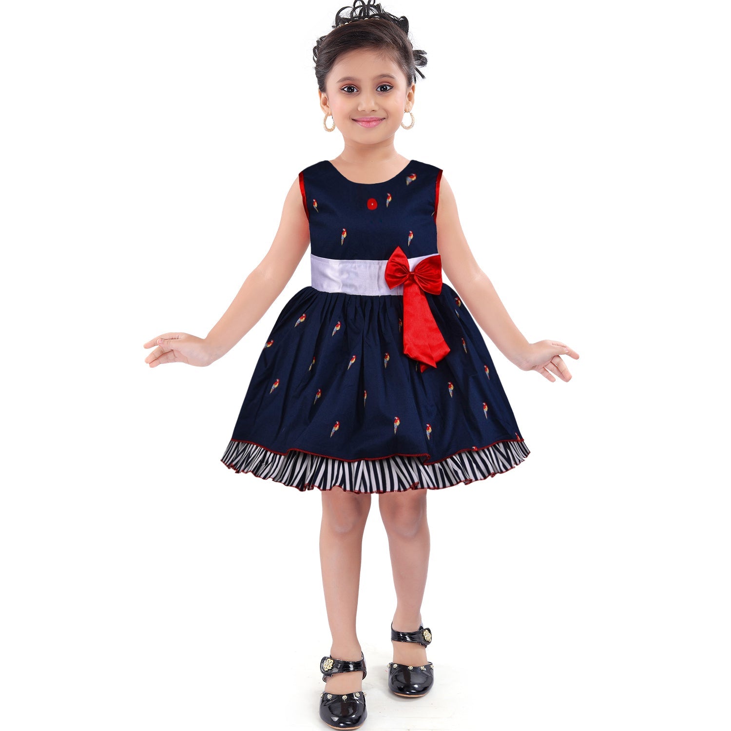 Baby Girls Casual Wear Frock Dress at Wholesale Price