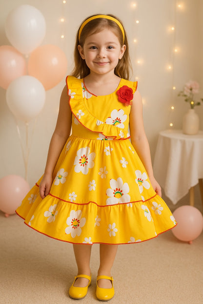 Baby Girls Cotton Frock Causal Dress