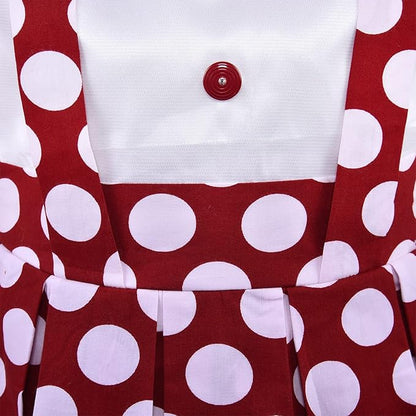 Girls Polka Dot Cotton Sleeveless Dress ctn506