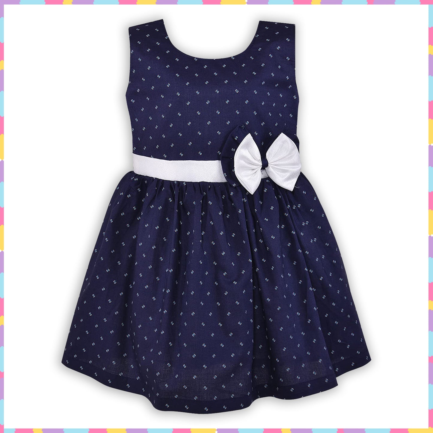 Girls Graphic Printed Fit and Flare Dress ctn559