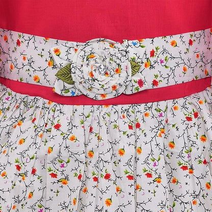 Girls Midi/Knee Length Casual Dress ctn562rd