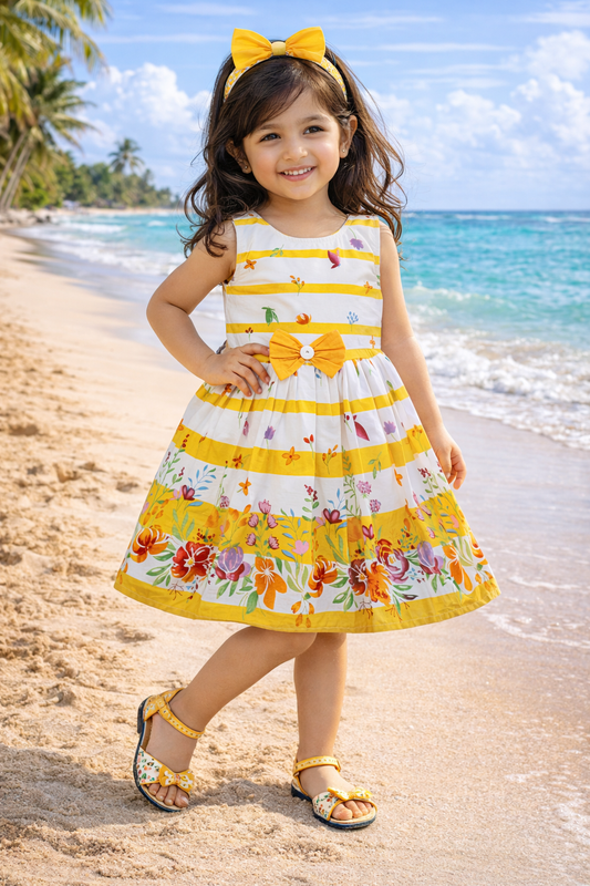 Baby Girls Midi/Knee Length Casual Dress ctn570bpnk