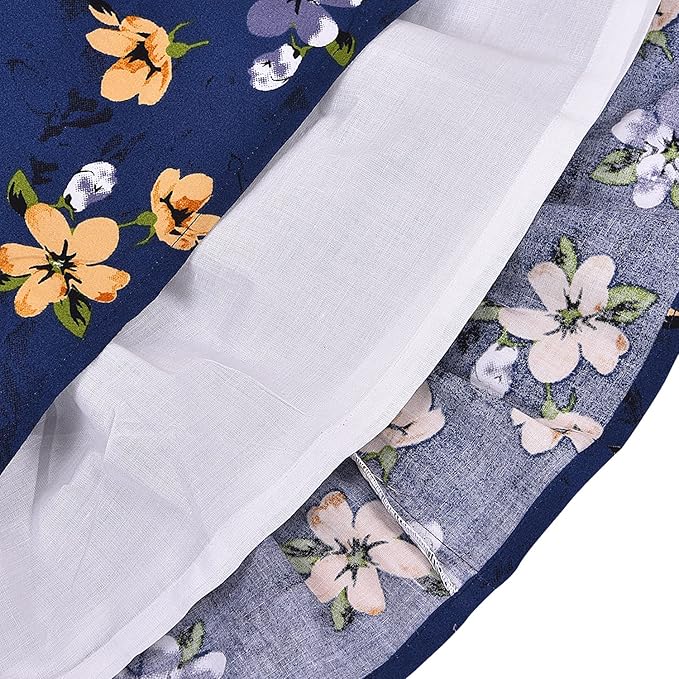 Girls Cotton Floral Printed Party Wear Dress with Bow Detail – Soft & Comfortablectn580