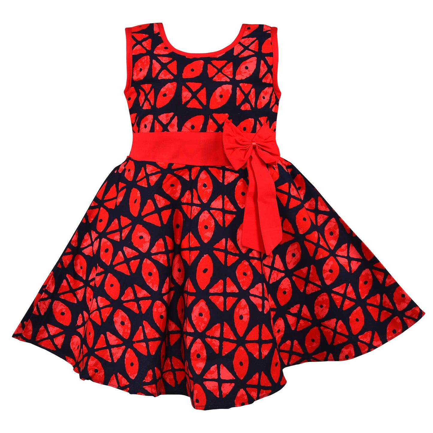 Girls Printed Cotton Summer Casual Dress ctn582