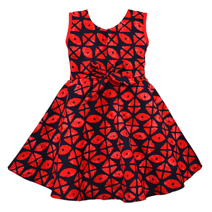 Girls Printed Cotton Summer Casual Dress ctn582