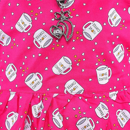 Girls Printed Cotton Sleeveless Dress ctn590
