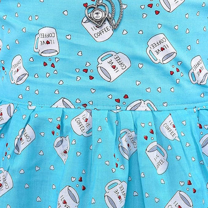 Girls Printed Cotton Sleeveless Dress ctn590