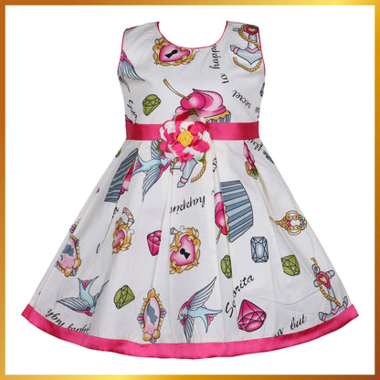 Baby Girls Casual Wear Frock Dress at Wholesale Price