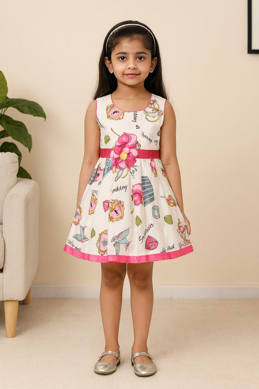 Baby Girls Casual Wear Frock Dress at Wholesale Price