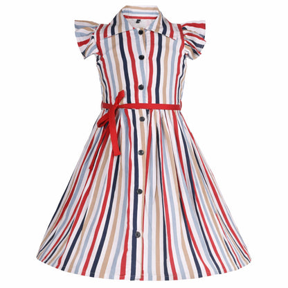 Girls Midi/Knee Length Casual Dress ctn642mlt