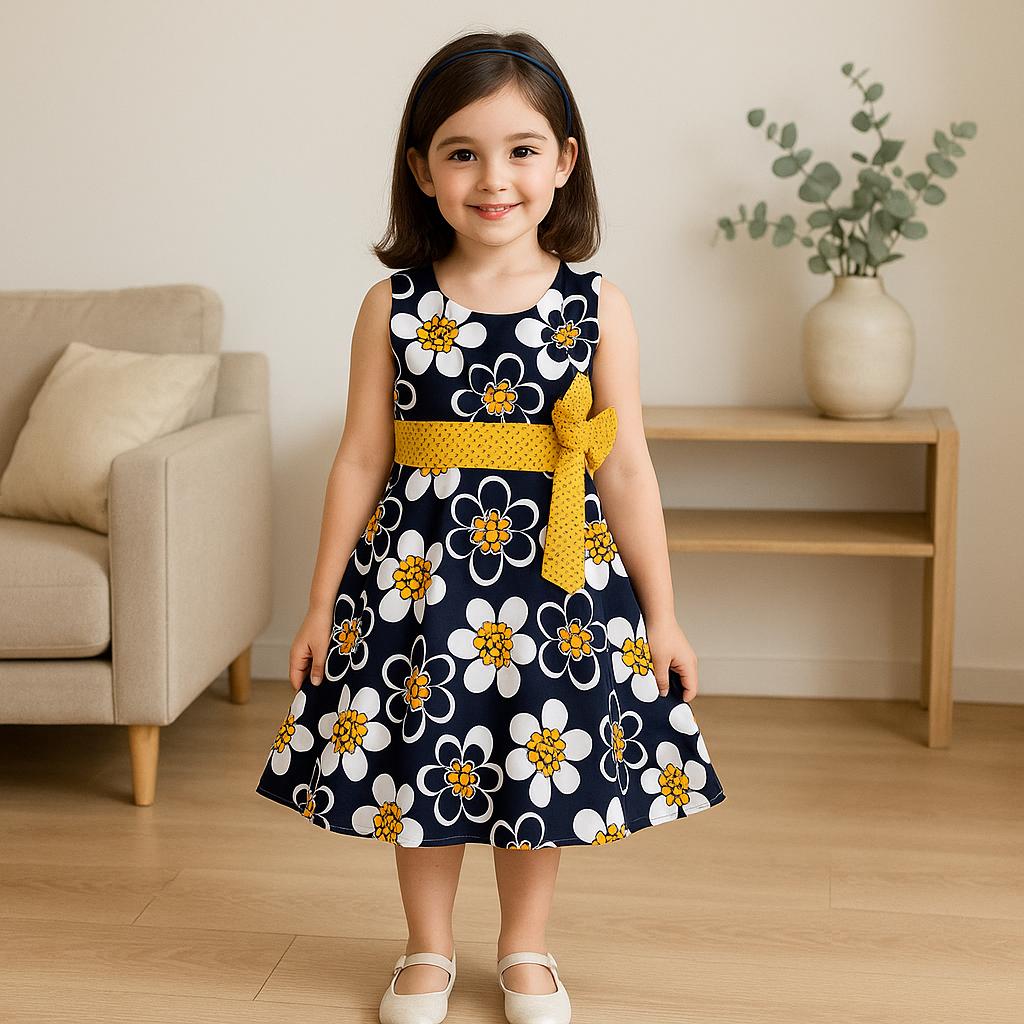 Baby Girls Cotton Frock Dress (ctn80nby)