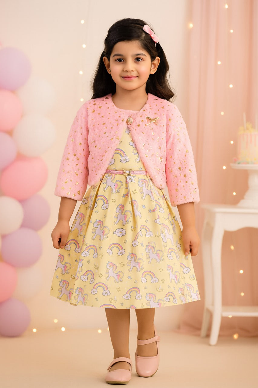 Baby Girls Casual Wear Frock Dress at Wholesale Price