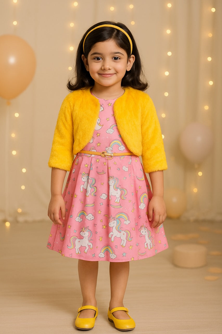 Baby Girls Casual Wear Frock Dress at Wholesale Price