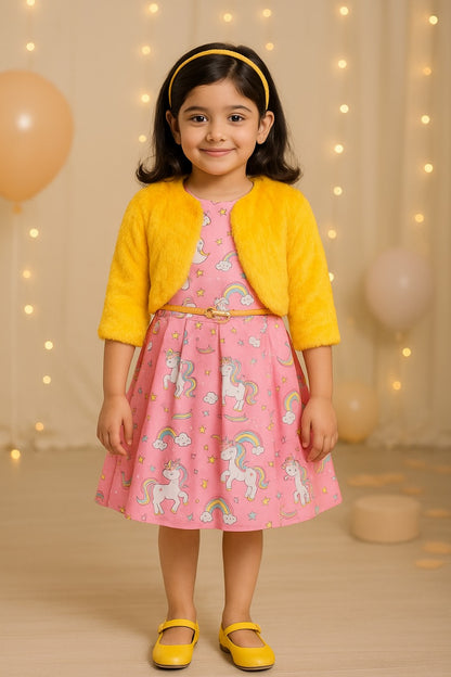 Baby Girls Casual Wear Frock Dress at Wholesale Price