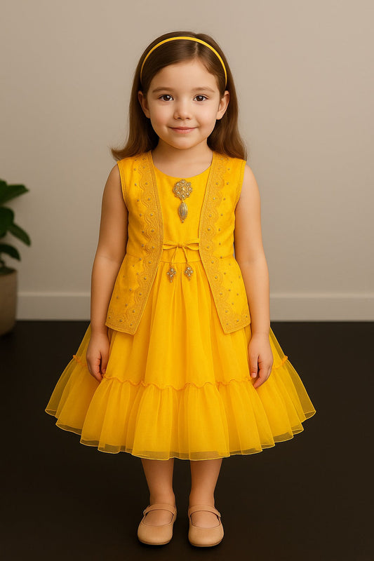 Wish Karo Baby Girls Partywear Frocks Dress For Girls (fe2773y) - Wish Karo