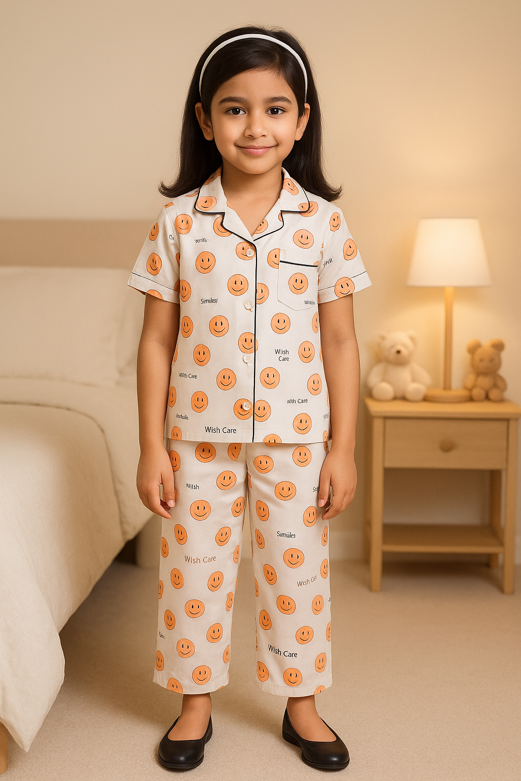 Unisex Printed Top and Bottom Pyjamas Night Dress - Wish Karo