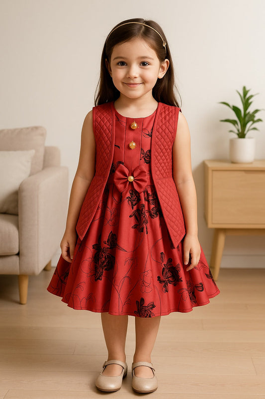 Wish Karo Baby Girls Partywear Frocks Dress For Girls (fe2792t) - Wish Karo