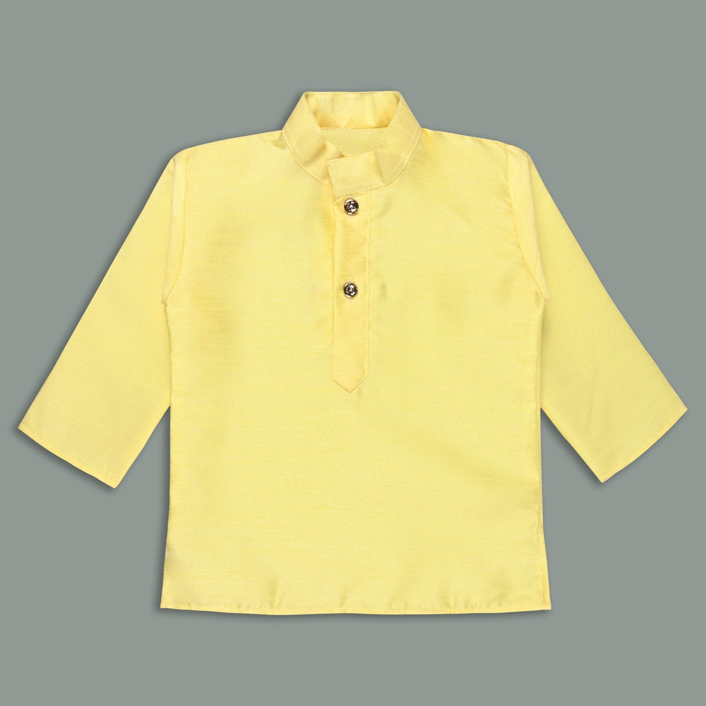 Boys Traditional Art Silk Kurta and Dhoti Set – Gold Detailing